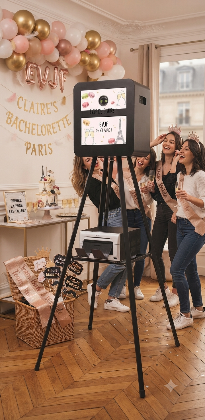 Photobooth lors d'un EVJF