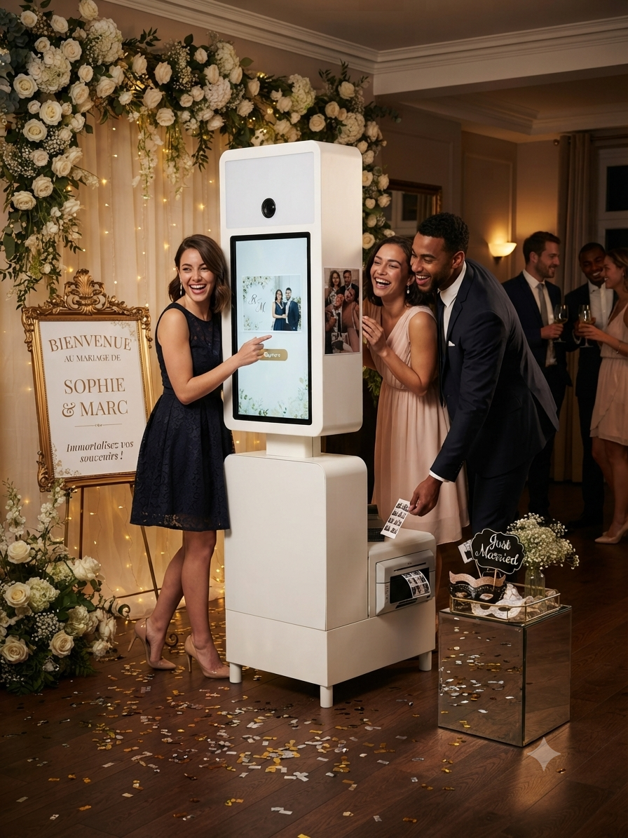 Photobooth lors d'un mariage