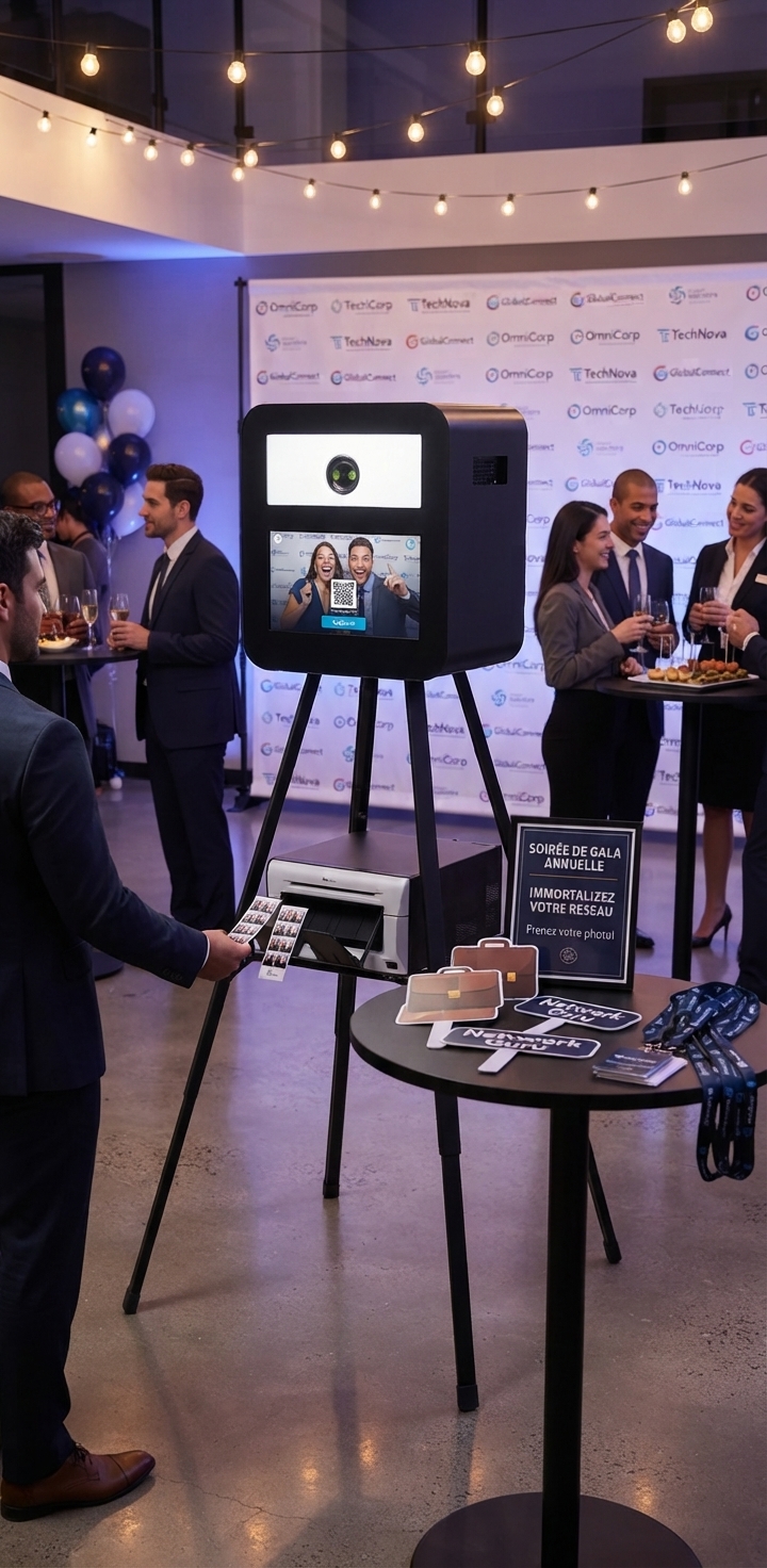 Photobooth lors d'un événement d'entreprise
